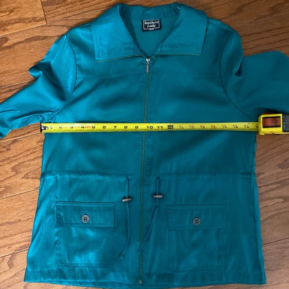 Southern Lady Aquamarine zip up jacket - Size MP - Picture 8 of 10